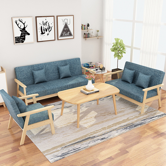 Bộ bàn ghế gỗ phòng khách hiện đại