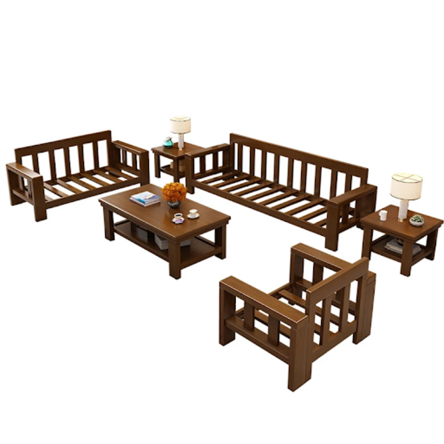Bàn ghế phòng khách bằng gỗ thanh phong cách Trung Quốc