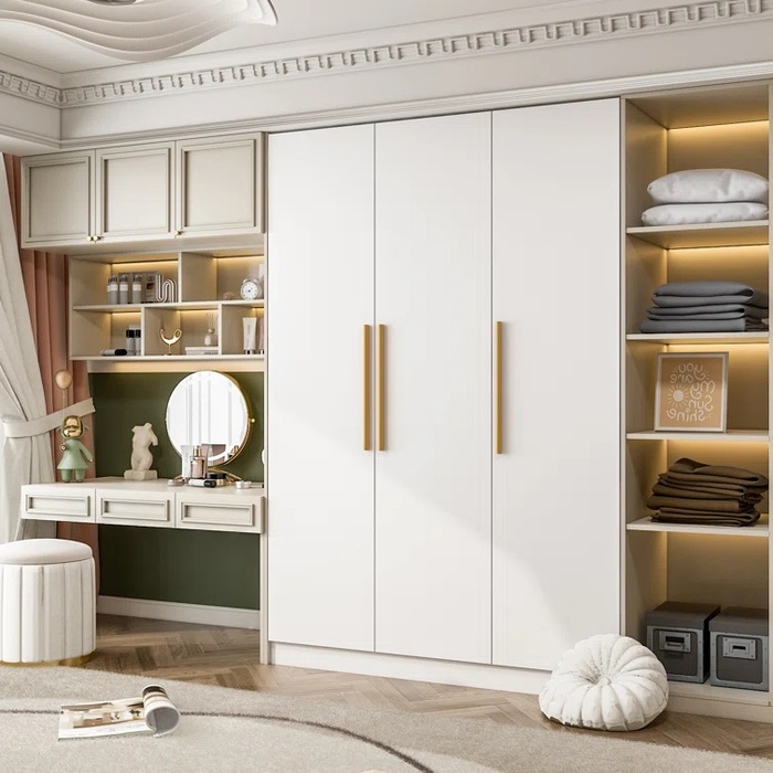 Tủ quần áo MDF phủ Melamine